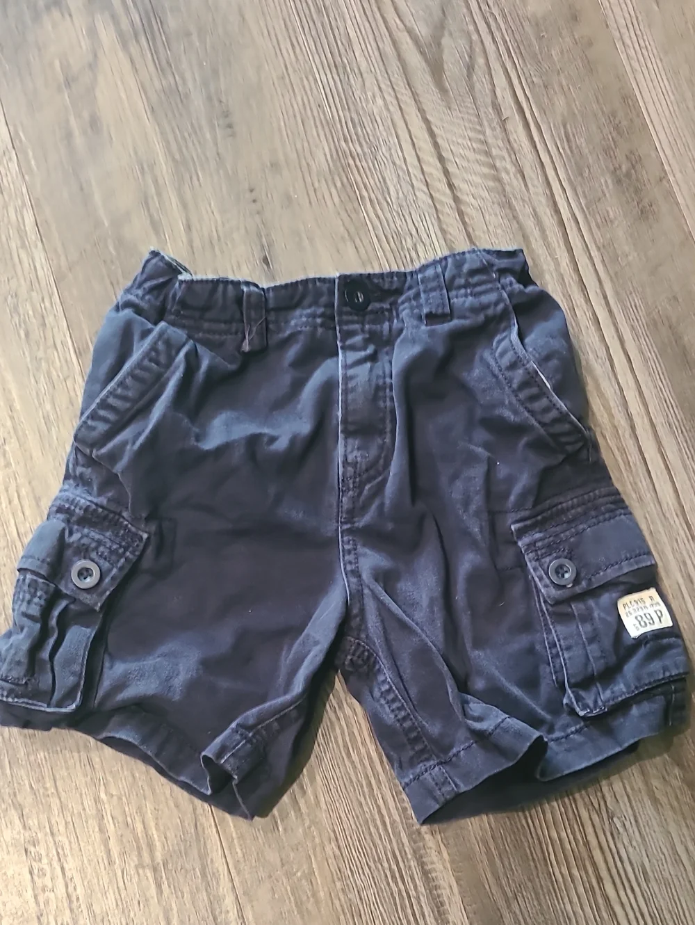 Blue Construction Team Kids T-Shirt and Navy Cargo Shorts Set Size 24 Months